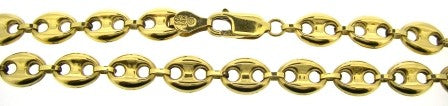 Vintage 14ct Yellow Gold Gucci Link Chain 18.5'