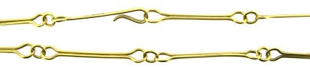 Vintage 18ct Yellow Gold Fancy Link Chain 21'