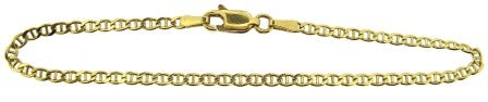 Vintage 14ct Yellow Gold Anchor Link Bracelet 7'