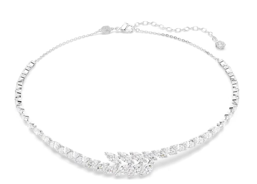 Swarovski Mesmera Necklace, Marquise Cut, White, Rhodium Plated