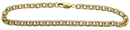 Vintage 14ct Rose Gold Fancy Link Bracelet 8.5'