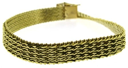 Vintage 14ct Yellow Gold Fancy Link Bracelet 8'