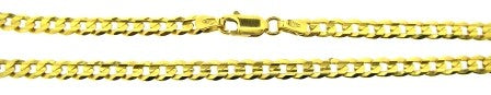 Vintage 14ct Yellow Gold Curb Link Chain 21.5'