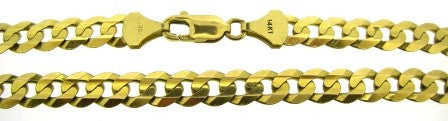 Vintage 14ct Yellow Gold Curb Link Chain 24'