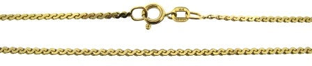 Vintage 14ct Yellow Gold S/Link Chain 16.5'