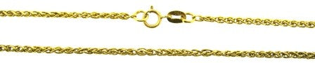 Vintage 18ct Yellow Gold Spiga Link Chain 24'
