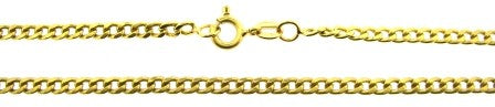 Vintage 18ct Yellow Gold Curb Link Chain 20'