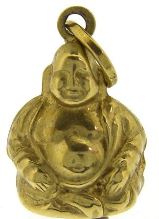 Vintage 18ct Yellow Gold Buddha Charm
