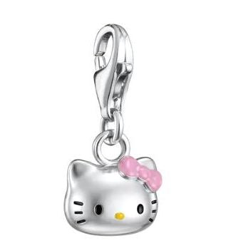 Thomas Sabo Silver Plated Hello Kitty Pink Bow Charm