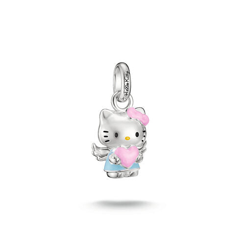 Thomas Sabo Silver Plated Hello Kitty Angel Charm With Pink Heart ? Connect