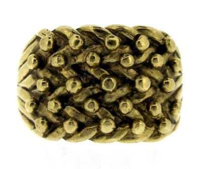 Vintage 9ct Yellow Gold Plain Ring