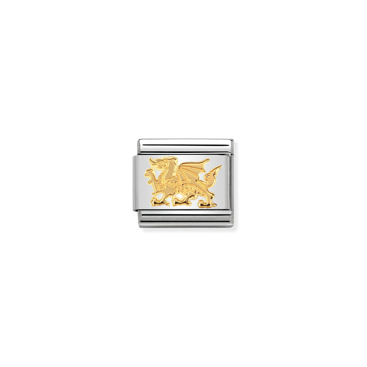 Nomination Dragon - Stainless Steel / Yellow Gold
