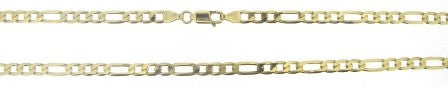 Vintage 9ct Yellow Gold Figaro Link Chain 18'