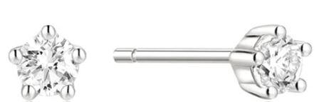Ania Haie Sterling Silver 5CL Cubic Zirconia Stud Earrings 2.7mm