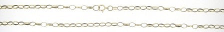 Vintage 9ct Yellow Gold Rolo Link Chain 26'