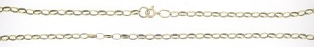 Vintage 9ct Yellow Gold Rolo Link Chain 23.5'