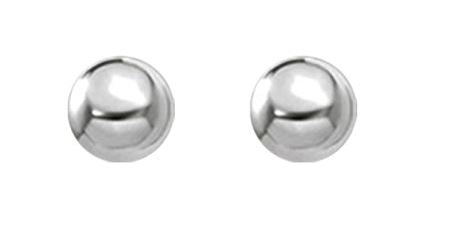 Sterling Silver Ball Stud Earrings 6mm