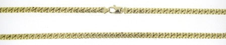 Vintage 9ct Yellow Gold Fancy Link Chain 24'