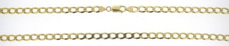 Vintage 9ct Yellow Gold Curb Link Chain 27.5'