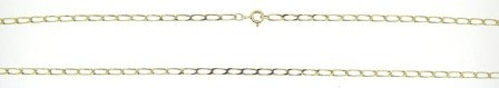 Vintage 9ct Yellow Gold Curb Link Chain 25'