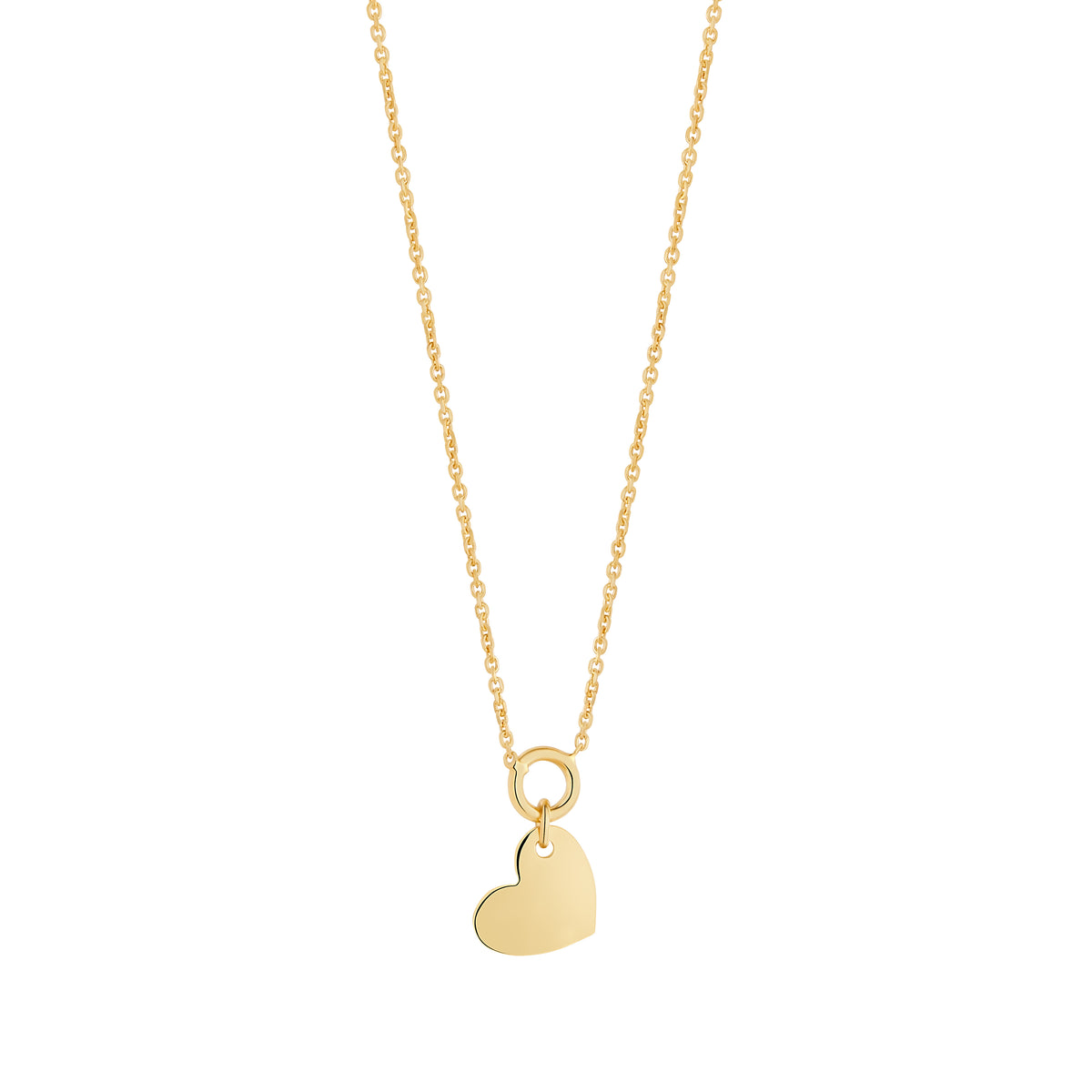 Sterling Silver Yellow Gold Plated Cubic Zirconia 'Toi et Moi' Necklace 16-18'