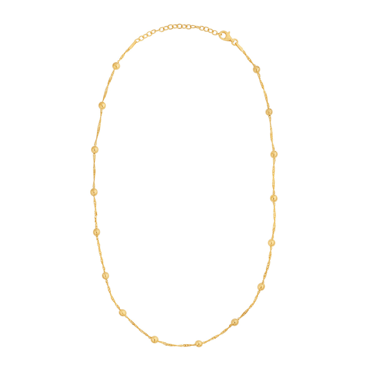 Sterling Silver Yellow Gold Plated Cubic Zirconia 'Toi et Moi' Necklace 16-18'