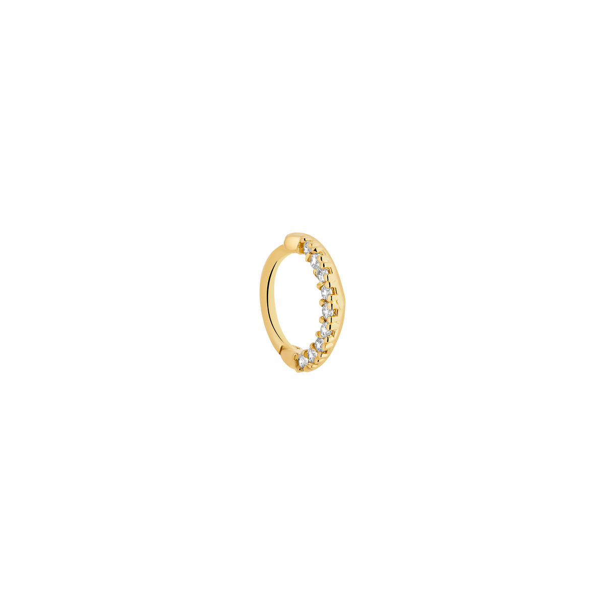 9ct Yellow Gold Cubic Zirconia Clover Earring