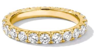 Thomas Sabo Yellow Goold Plated Full Eternity Cubic Zirconia Ring - 54