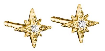 Thomas Sabo Yellow Gold Plated Cubic Zirconia Star Stud Earrings
