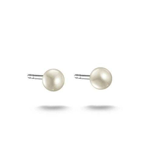 Thomas Sabo Sterling Silver Freshwater Pearl Stud Earrings 5.20mm