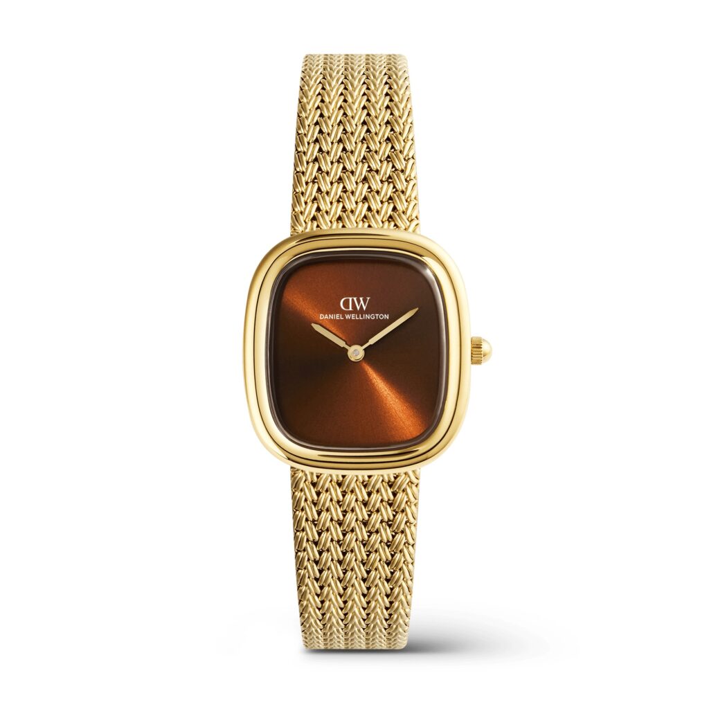 Daniel Wellington Bound Mini - Green Lizard Leather Strap 17x25.9mm White Dial Quartz Ladies Watch