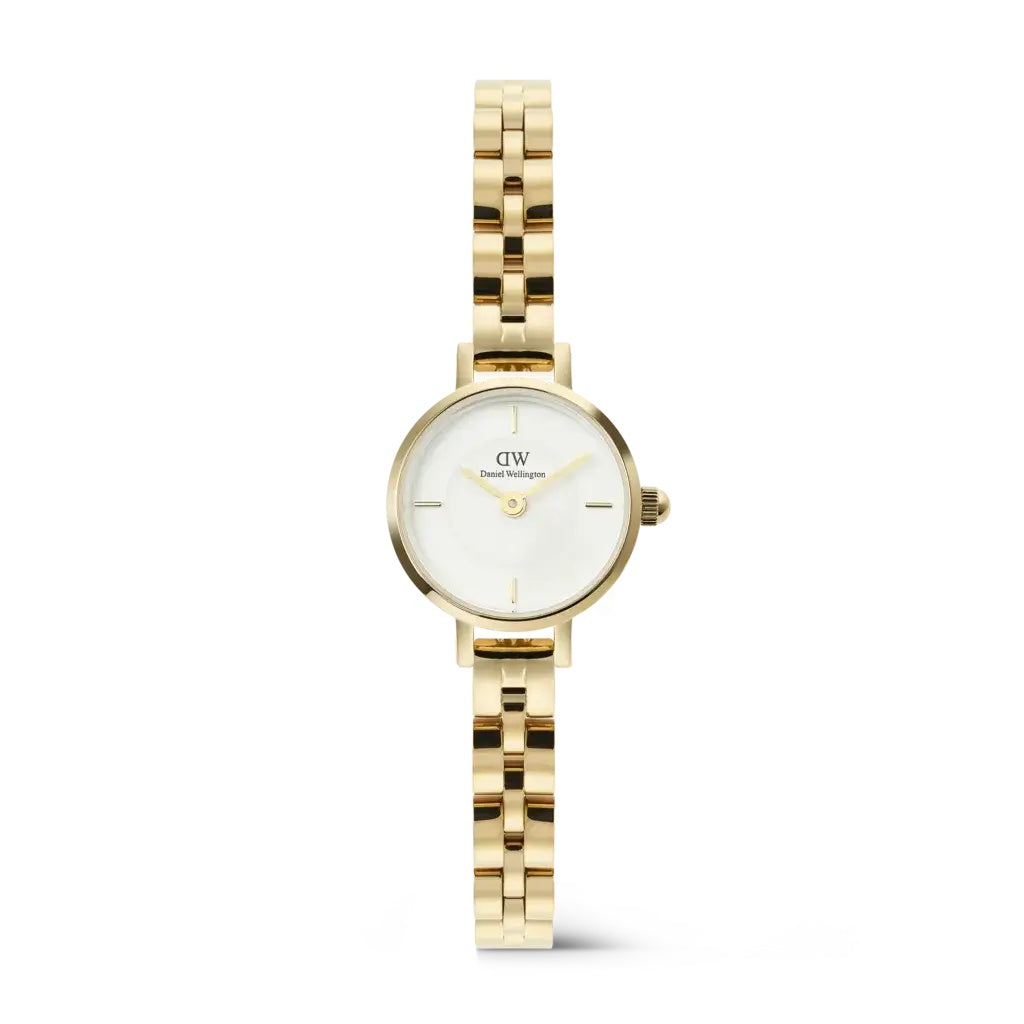 Daniel Wellington Bound Mini - Green Lizard Leather Strap 17x25.9mm White Dial Quartz Ladies Watch