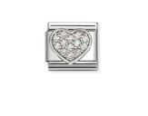 Nomination Composable Classic Oxidised Sister Heart Charm