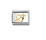 Nomination Composable Classic Sagittarius Zodiac Charm - Stainless Steel & Yellow Gold