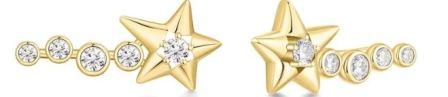 Ania Haie Gold Plated Shl Pearl Twist Drop Earrings