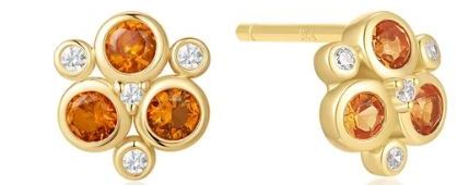 Ania Haie Gold Plated Shl Pearl Twist Drop Earrings