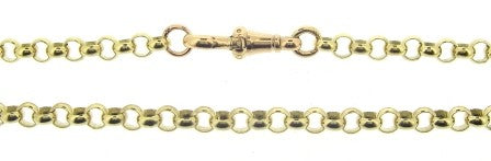 Vintage / Preowned 9ct Yellow Gold Round Belcher Link Chain 20"