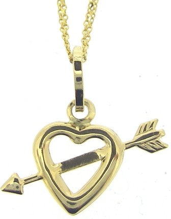 18Y Heart & Arrow Pndt 18"