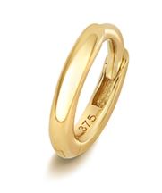9ct Yellow Gold Single Hoop Earrings 6mm