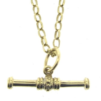 Vintage / Preowned 9ct Yellow Gold Oval Belcher Link T/Bar Chain 21"