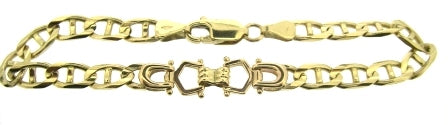 Vintage / Preowned Estate jewellery - The Vintage Collection - 9ct Yellow Gold Anchor Link Bracelet 7.5"