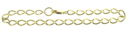 Vintage / Preowned Estate jewellery - The Vintage Collection - 9ct Yellow Gold Curb Link Bracelet 8.5"