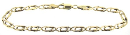 Vintage / Preowned Estate jewellery - The Vintage Collection - 9ct Yellow Gold Fancy Link Bracelet 8"