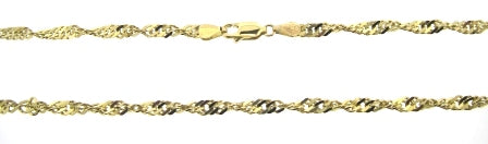 The Vintage Collection - Vintage / Preowned Estate - 9ct Yellow Twist Link Chain 18"
