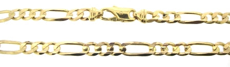 The Vintage Collection - Vintage / Preowned Estate - 9ct Yellow Gold Figaro Link Chain 23.5"