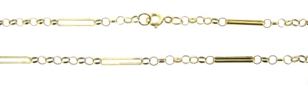 The Vintage Collection - Vintage / Preowned Estate - 9ct Yellow Gold Figaro/Belcher Link Chain 24"