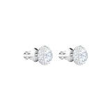 Swarovski Rhodium Plate Angelic Pierced Earrings with Crystal