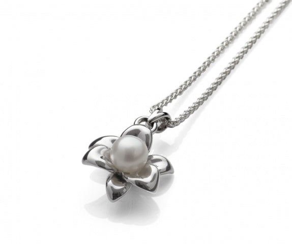 Sterling Silver Lily White Freshwater Pearl Pendant
