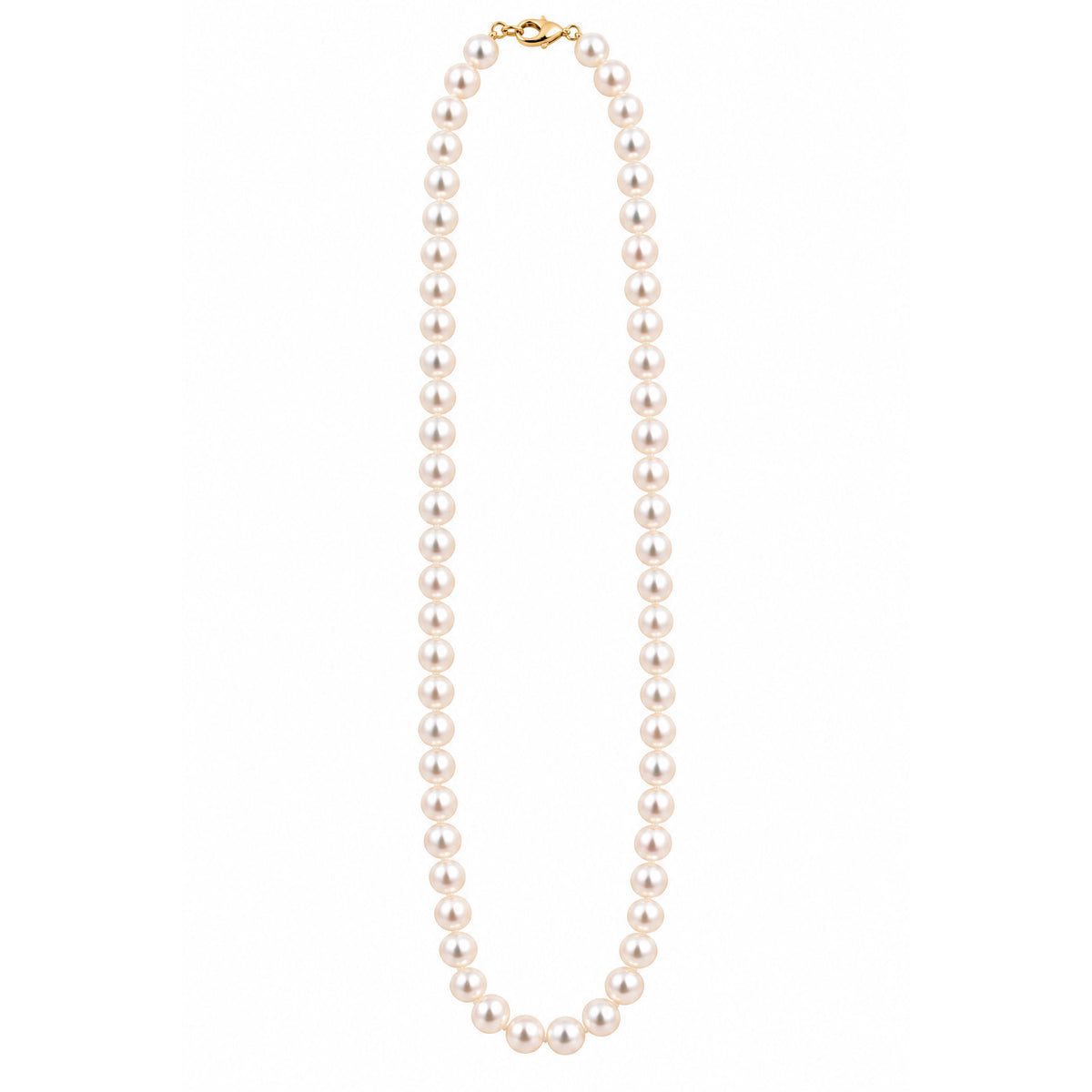 Elegant 9ct Yellow Gold Freshwater Pearl Necklace