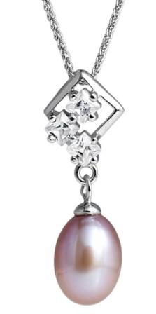 Jersey Pearls - Purple Fresh Water Pearl Topaz Pendant